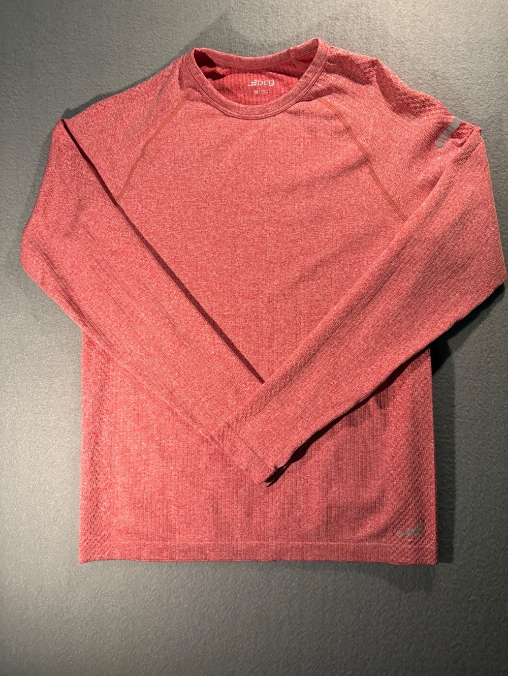 BCG Medium Long Sleeve Performance Shirt in Red